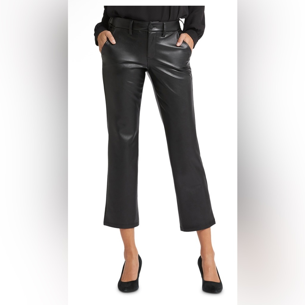 NYDJ Faux Leather Ankle Pants